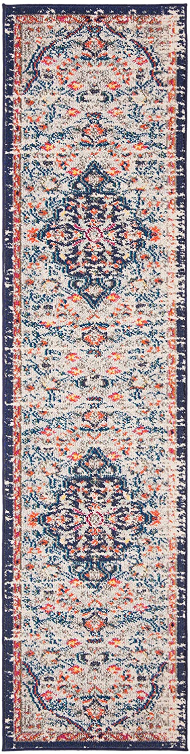 Boho Chic Vintage Medallion Distressed Soft Area Rug Beige/Black