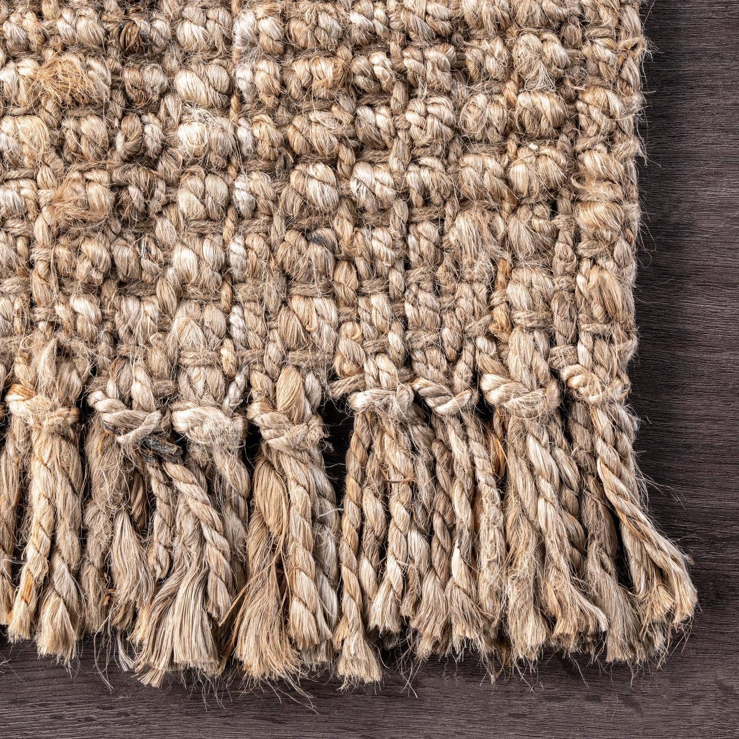 Chunky Loop Natural Jute Rug - Multiple sizes available