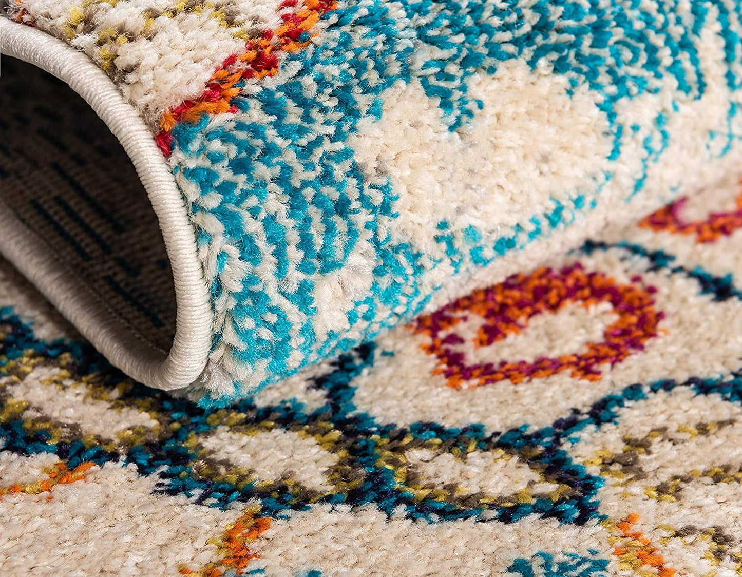 Coastal Modern Turtles Rug, Beige/Blue