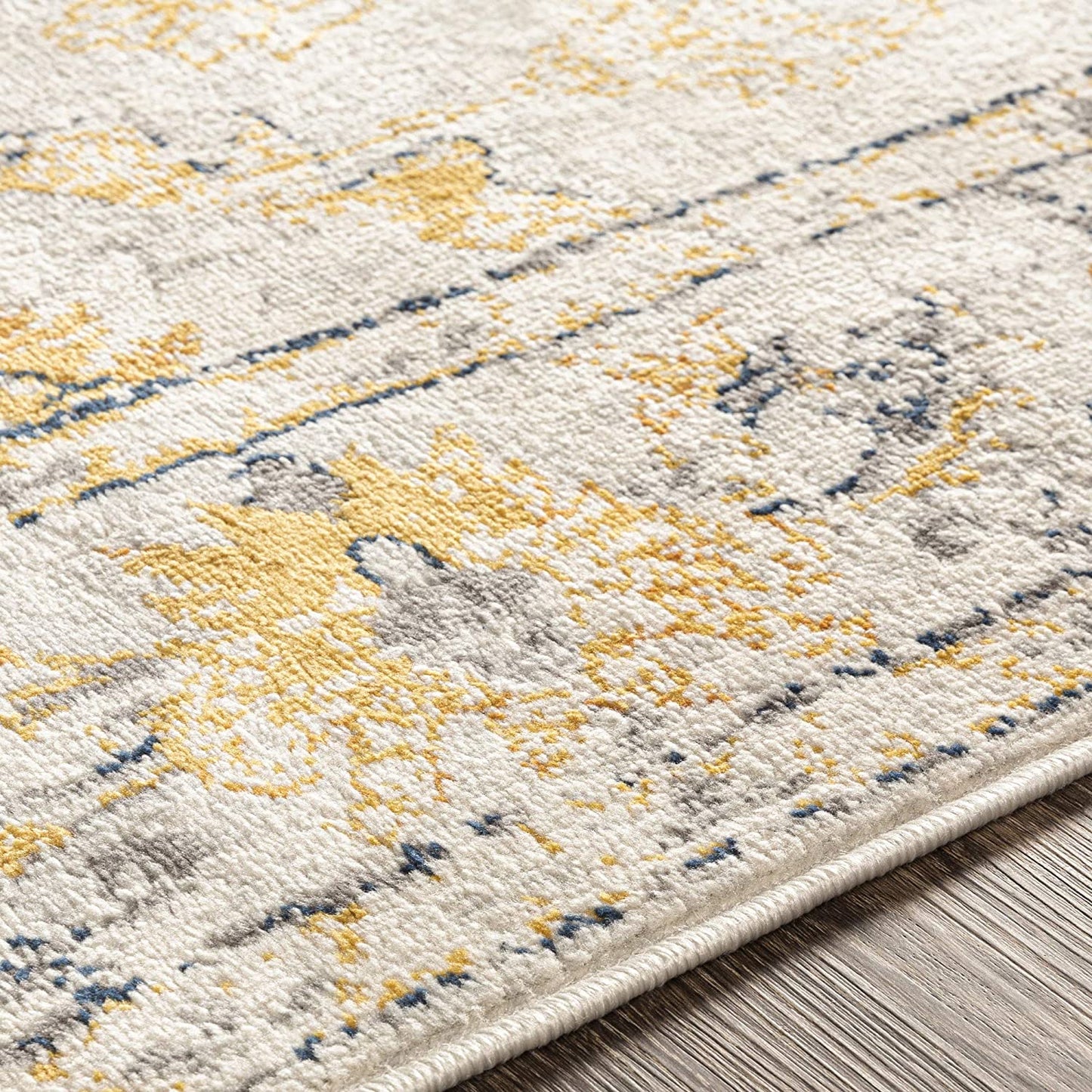 Delney Yellow Soft Area Rug