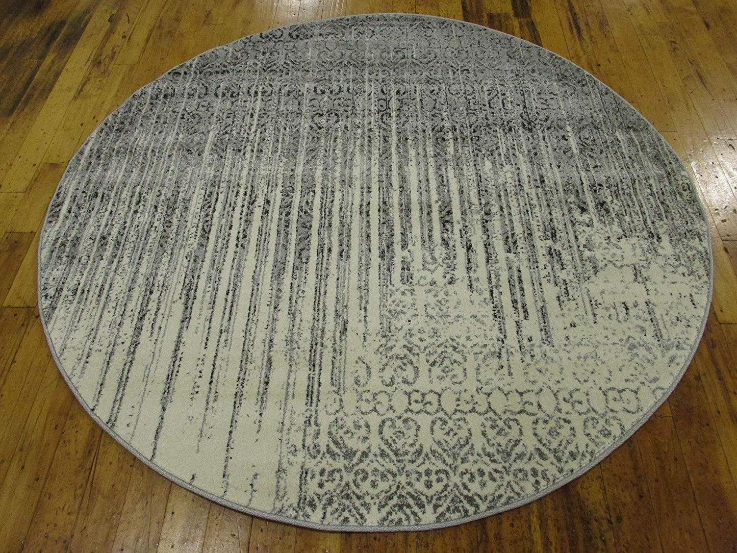 Modern Distressed Grey Soft Area Rug