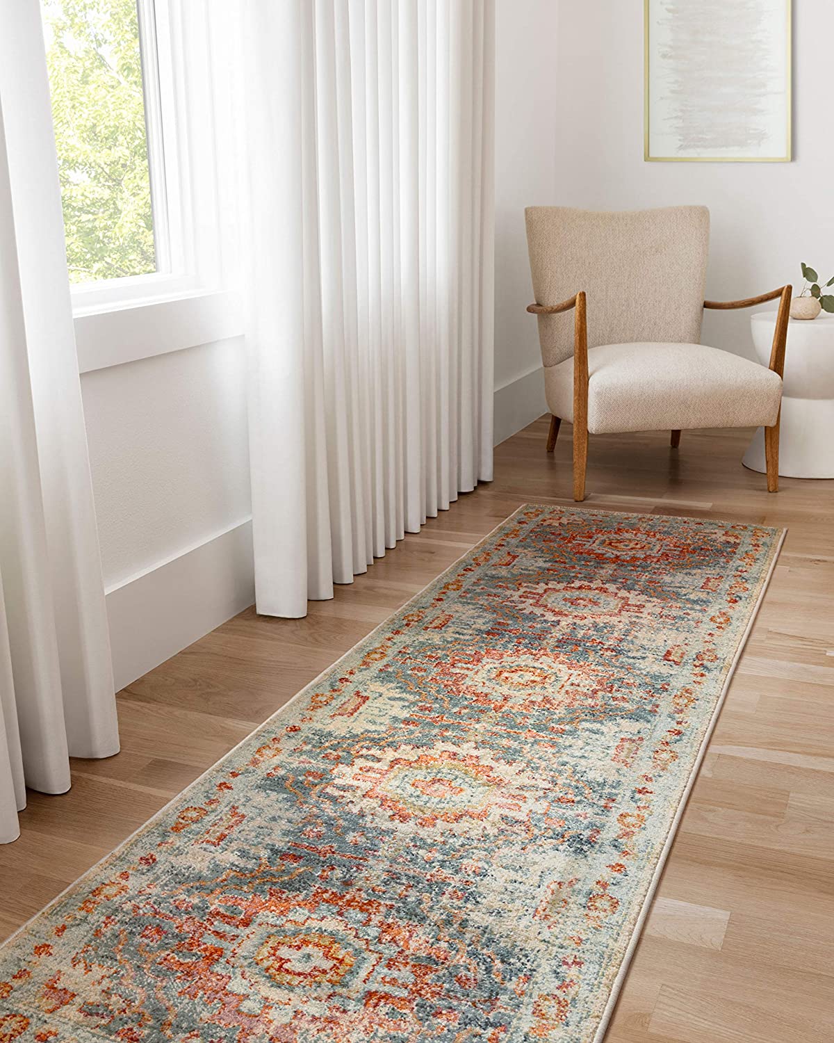 Jocelyn Collection Mist / Multi, Transitional Soft Area Rug