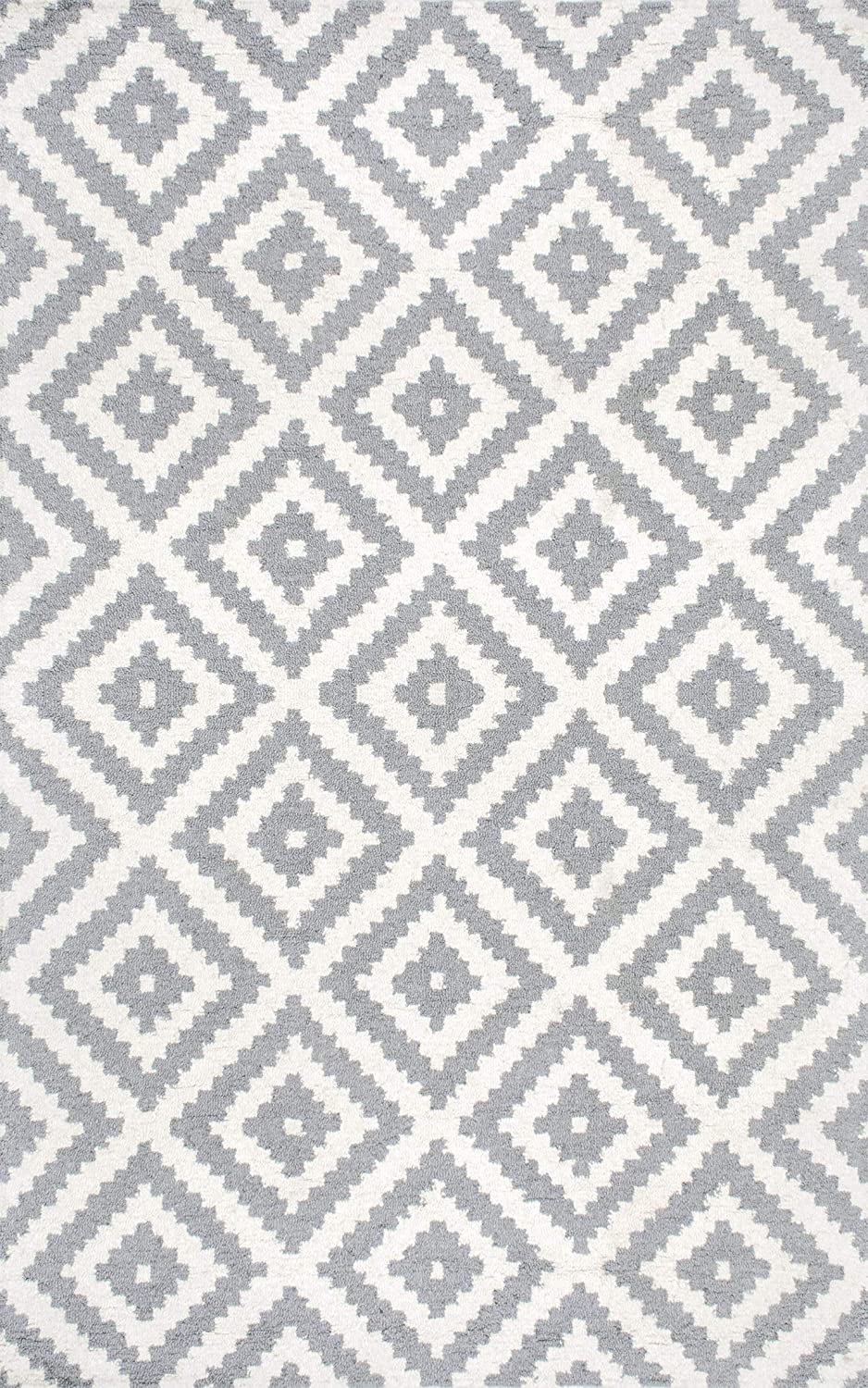 Kellee Contemporary Grey Wool Area Rug