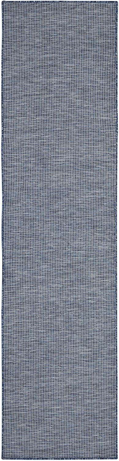 Positano Flat-Weave Indoor/Outdoor Navy Blue Area Rug