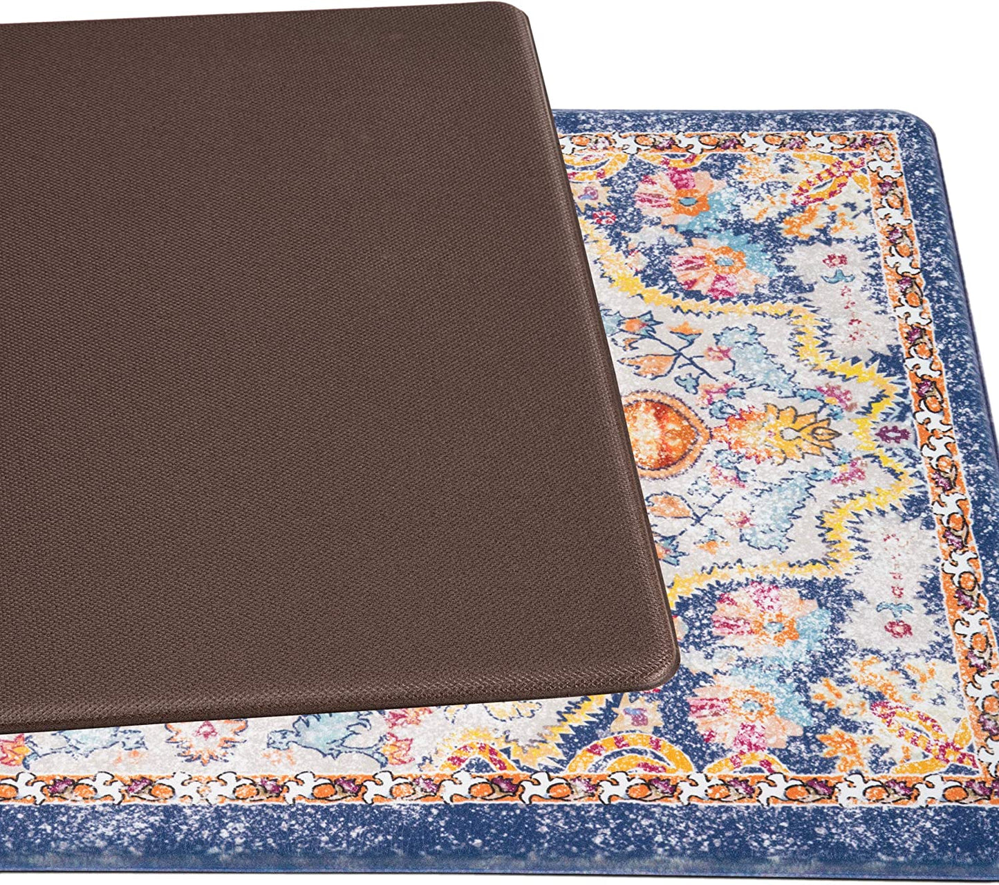 Distressed Bohemian Vintage Anti Fatigue Standing Mat 18" x 30" Multi
