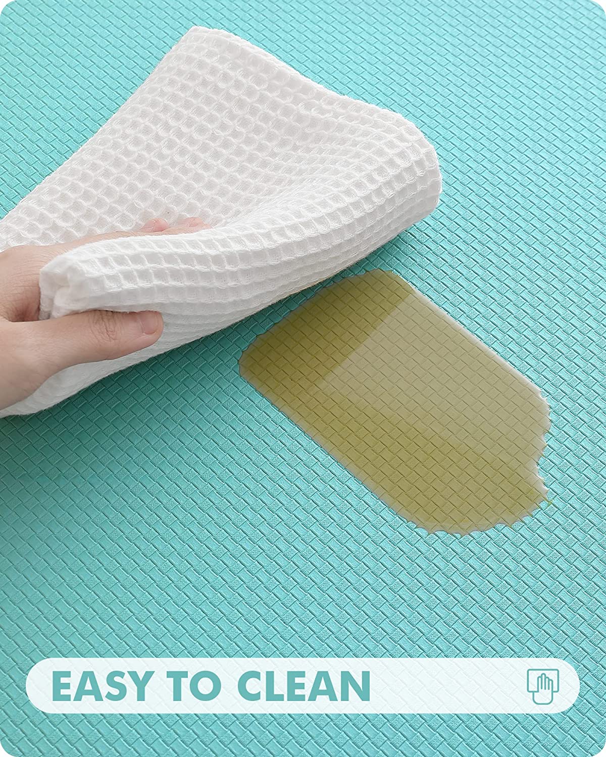 Cushioned Anti Fatigue, Non Slip Padded, 17"x79" Long Foam, Waterproof Stain Resistant, Kitchen Runner Rug