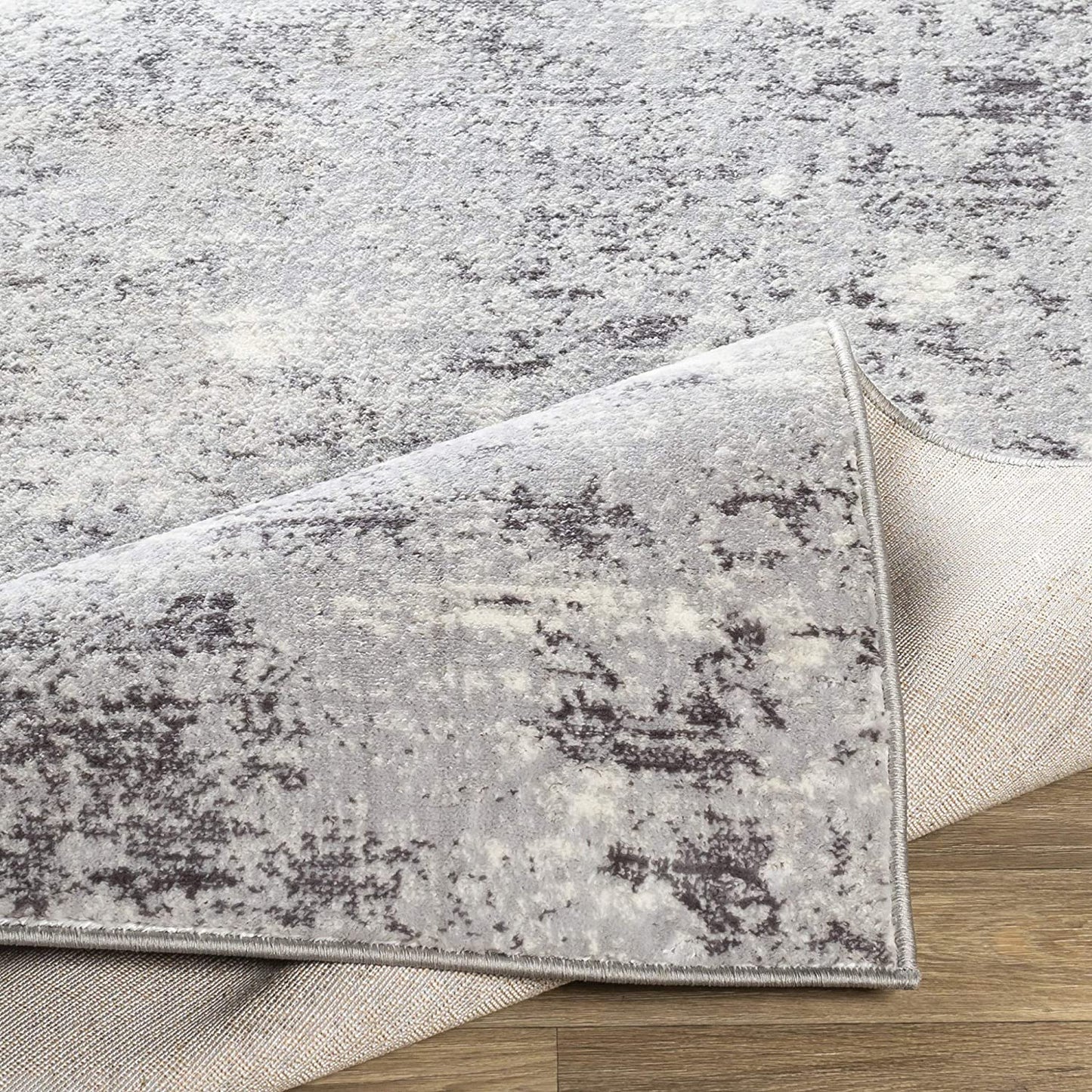 Choukri Soft Area Rug Silver Gray