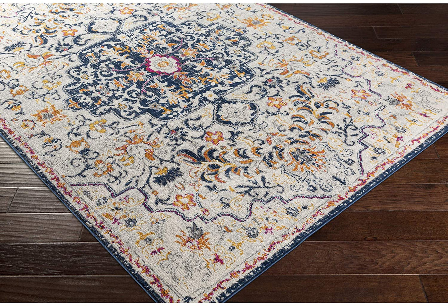 Carldale Navy/Beige Soft Area Rug