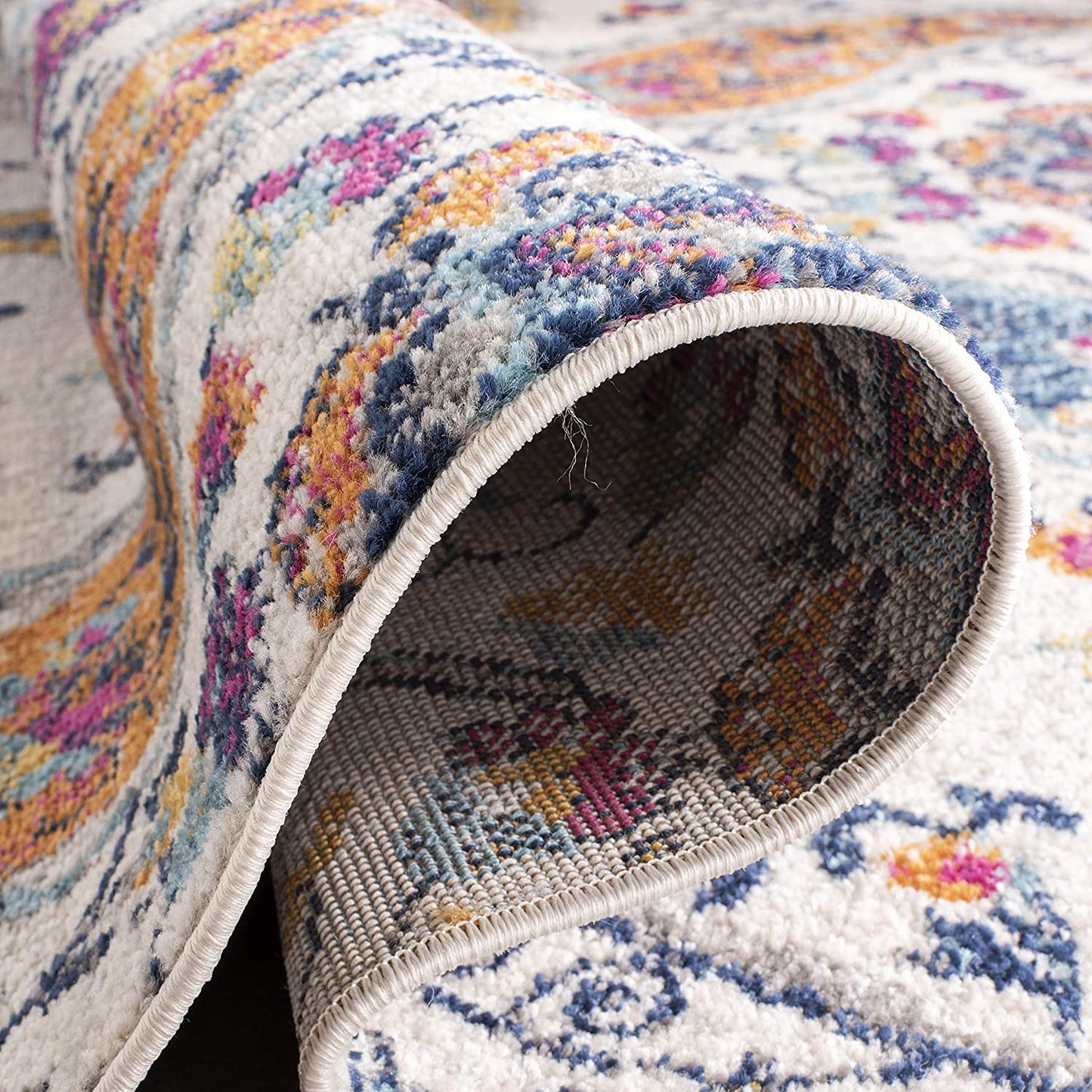 Floral Cream/multi Soft Area Rugs