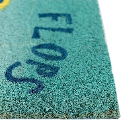 Natura Door Mat - Novelty Designs, Durable Natural Coir & Vinyl Back, 1'6" x 2'6"
