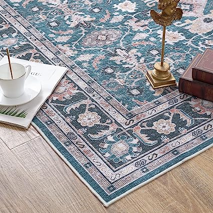 Brick Red Vintage Persian Traditional Area Rug