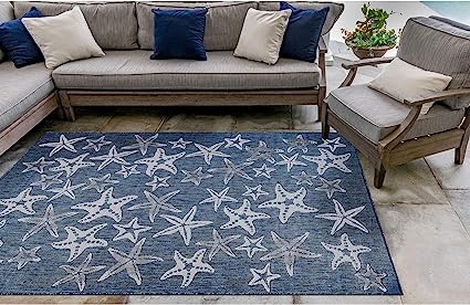 Carmel Indoor Outdoor Rug Comfortable & Durable, Power Loomed, Polypropylene Material, UV Stabilized, Styled Rug