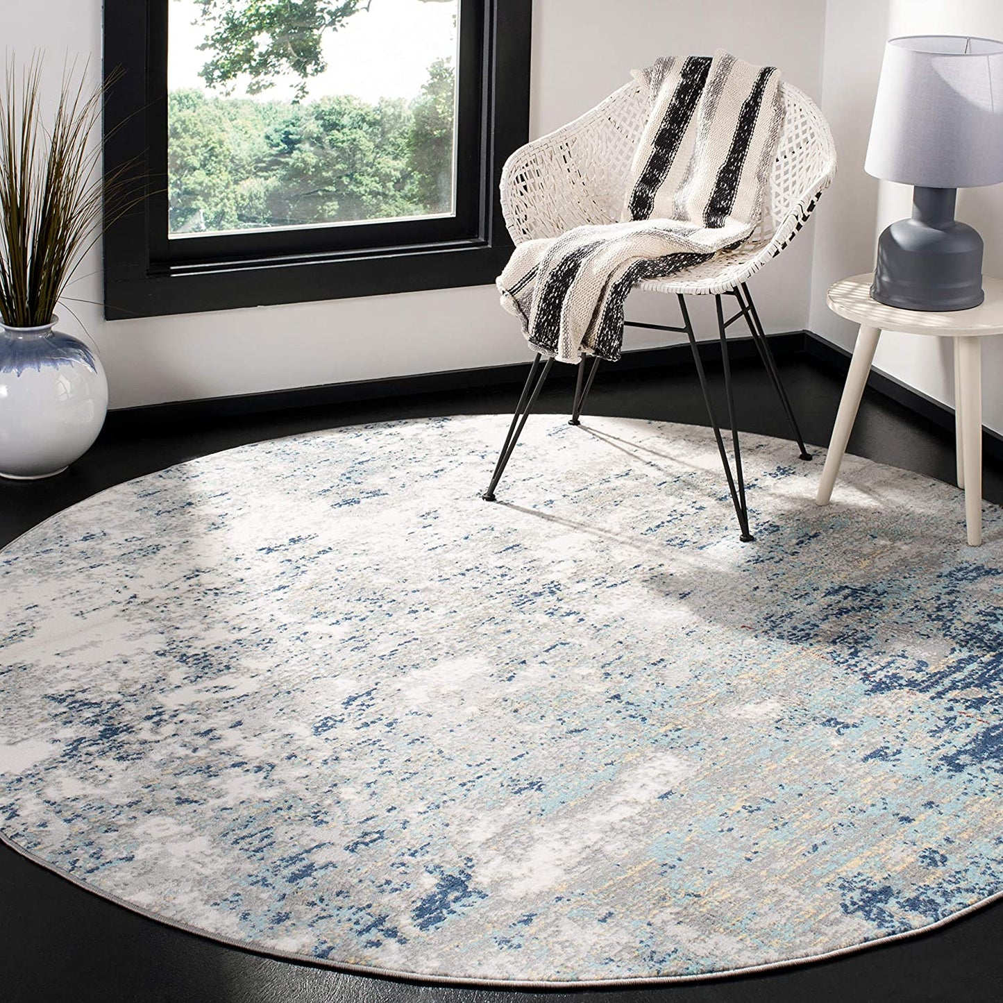 Safavieh Jasper Collection Modern Abstract Grey / Blue