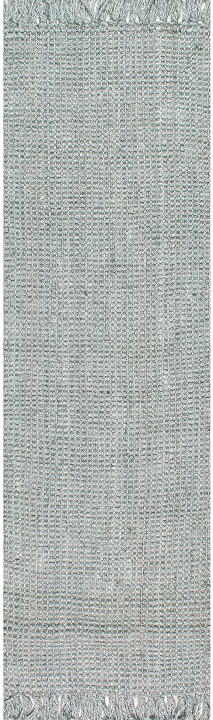 Chunky Loop Grey Jute Rug