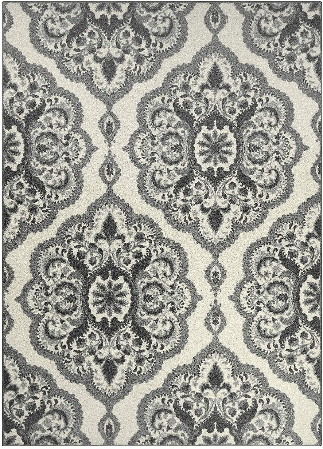 Maples Rugs Vivian Medallion Area Rugs Grey