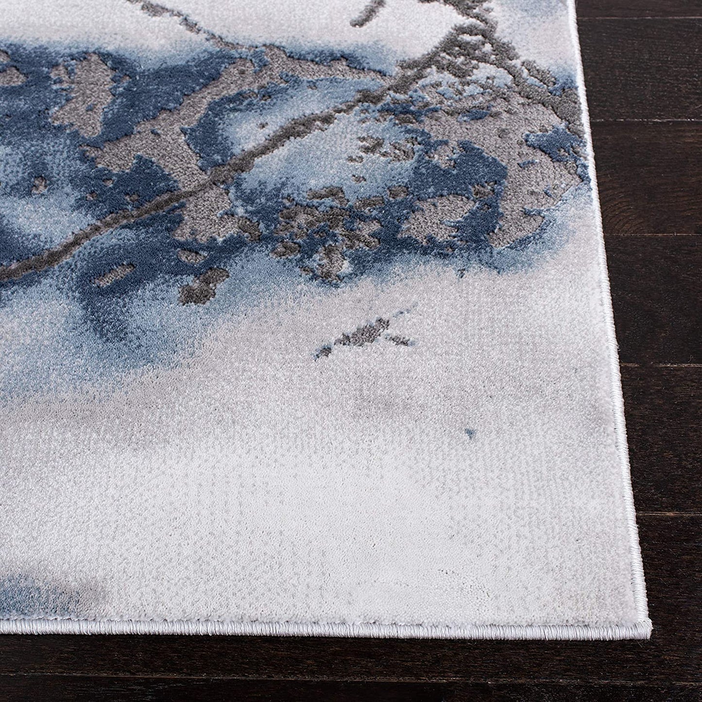 Collection CFT877L Area Rug, Grey/Blue