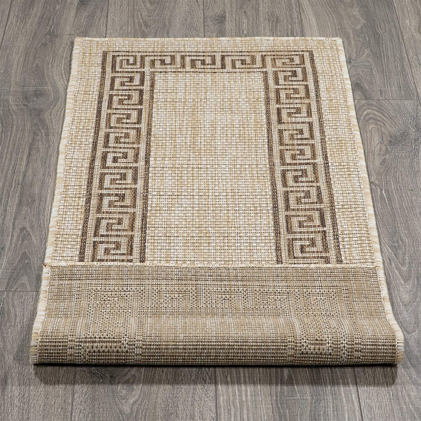 Indoor/Outdoor Bordered Runner Rug