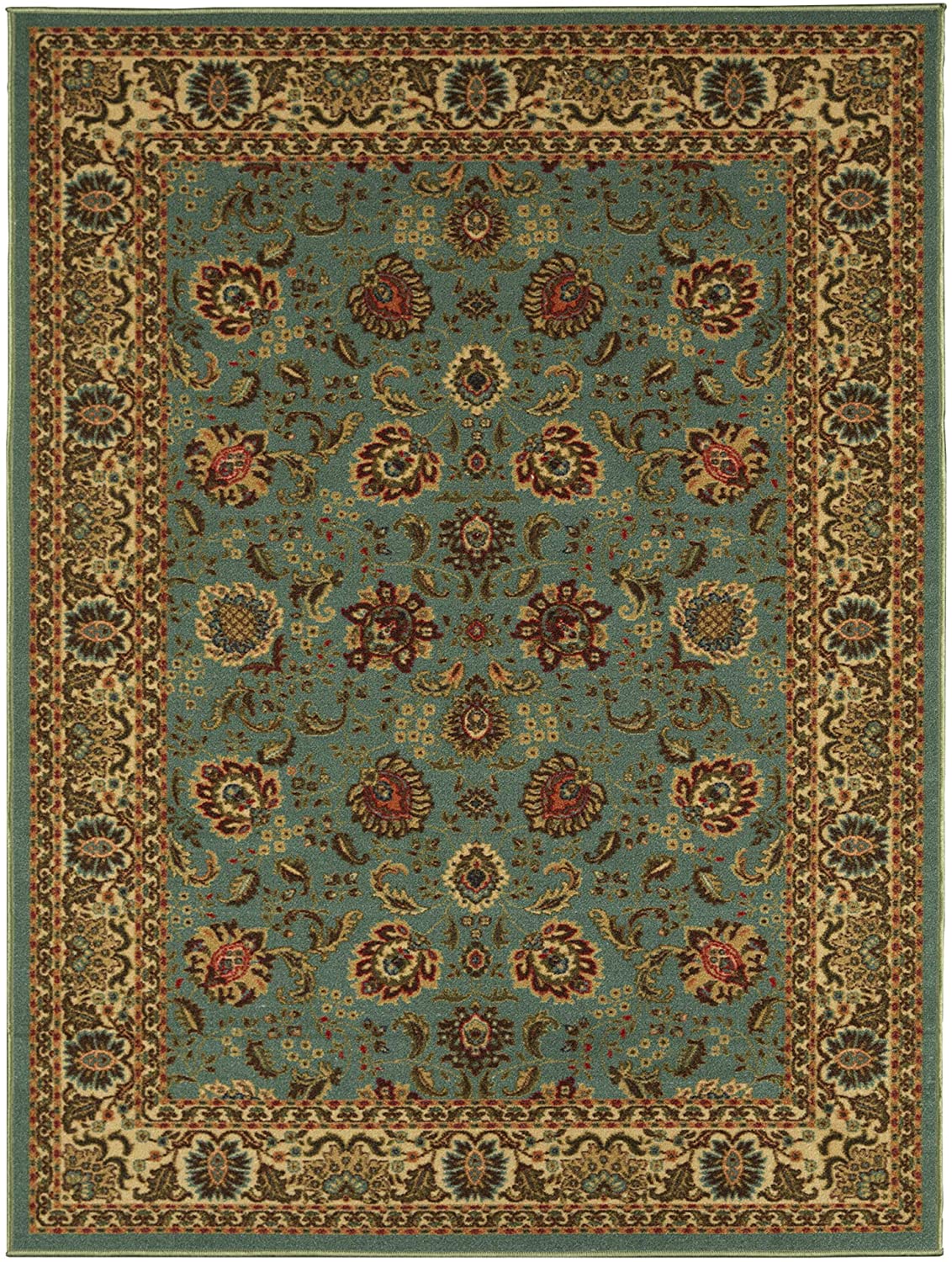 Collection Persian Style Rug Oriental Rugs with Non-Skid Rubber Backing Area Rug