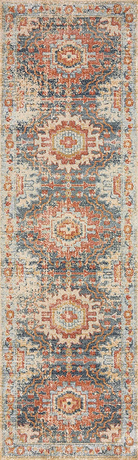 Jocelyn Collection Mist / Multi, Transitional Soft Area Rug