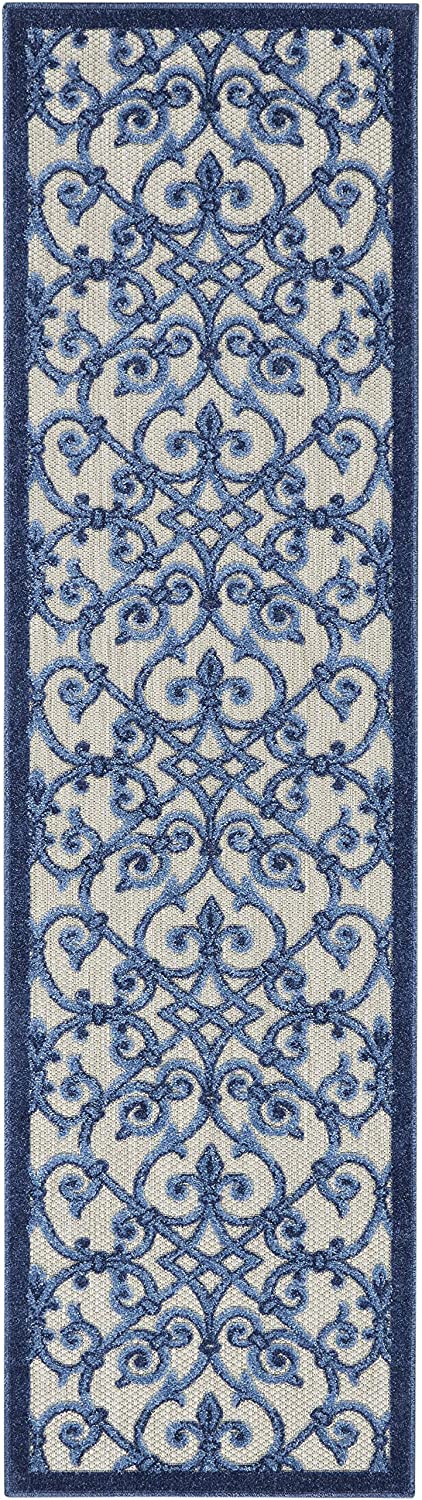 Contemporary Grey/Blue Area Rug
