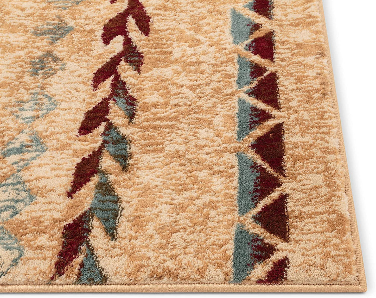 Moroccan Stripes Area Rug Ivory Multicolor