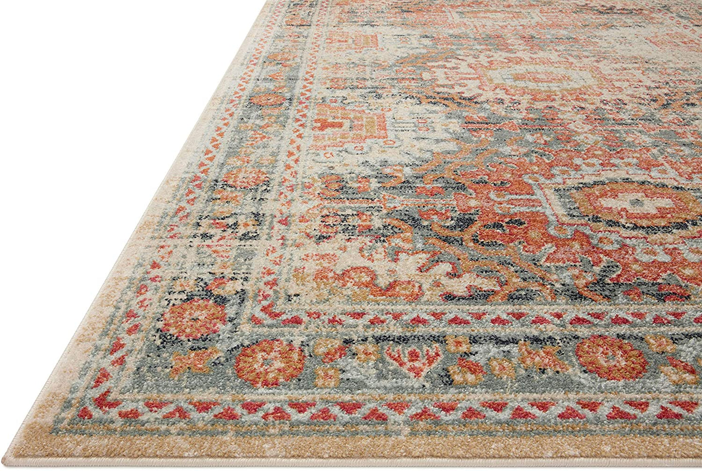 Jocelyn Collection Mist / Multi, Transitional Soft Area Rug