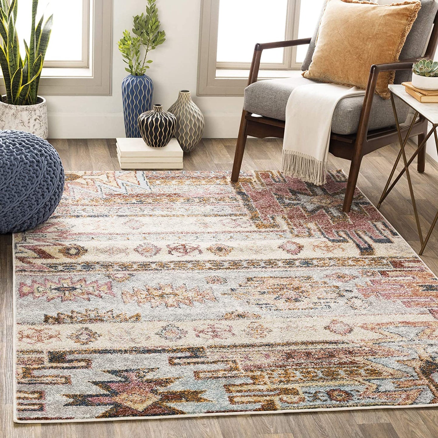 Ashens Beige Soft Area Rug