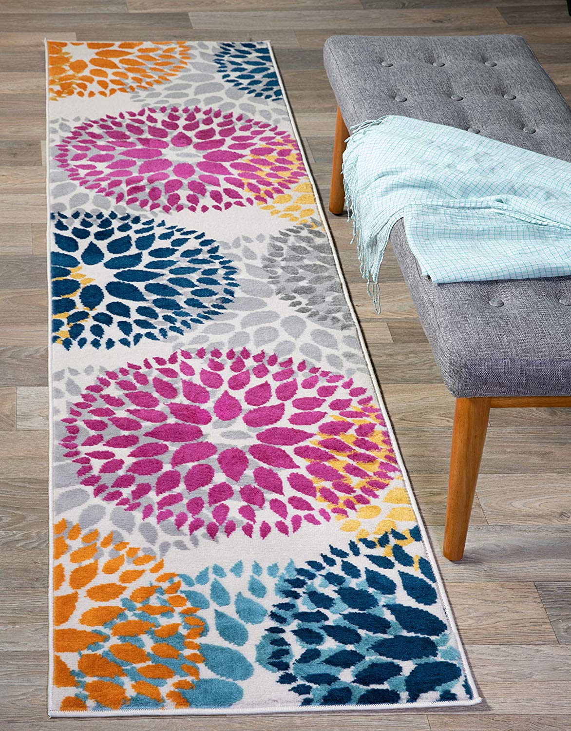 Floral Multi-color Area Rugs