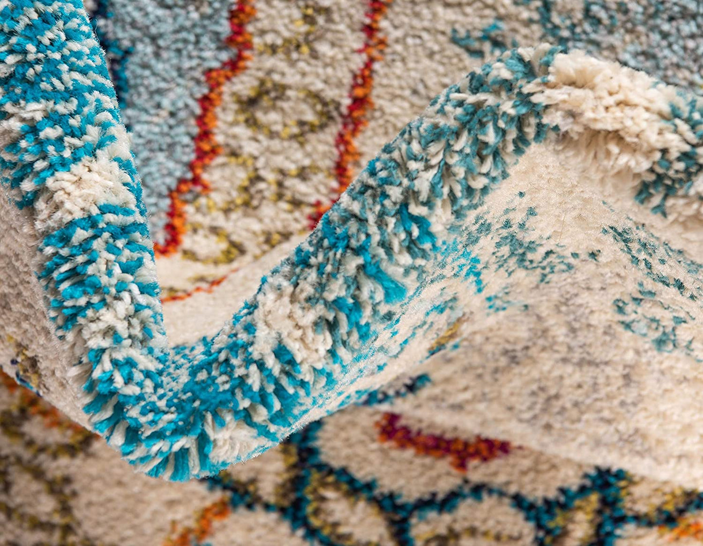 Coastal Modern Turtles Rug, Beige/Blue
