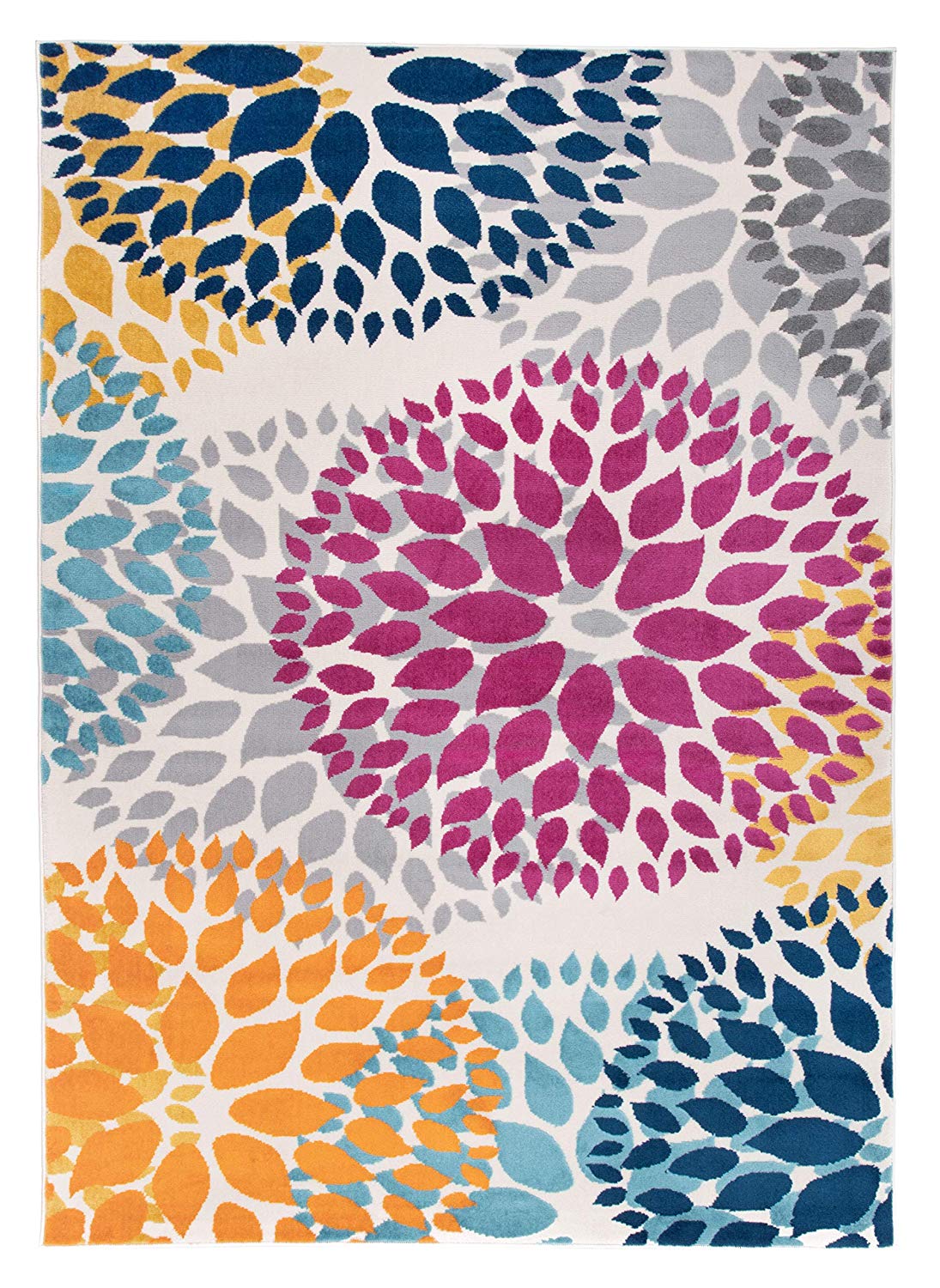 Floral Multi-color Area Rugs