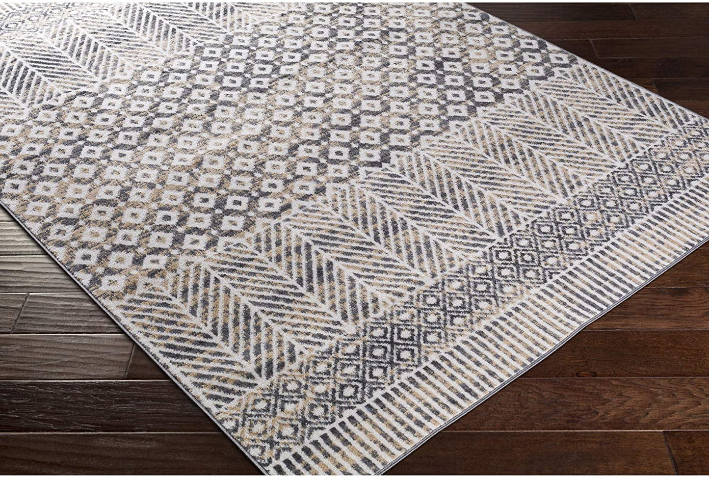 Bohemian Moroccan Adalyn Soft Area Rug Gray/Butter