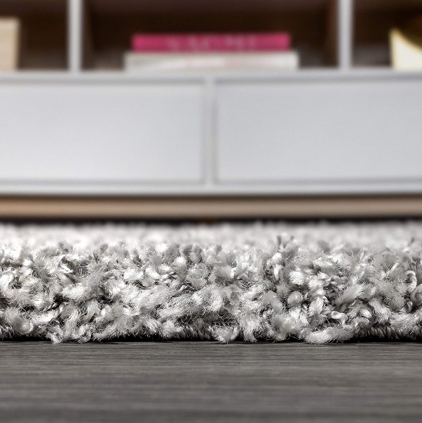 Mercer Plush Tassel Moroccan Tribal Geometric Trellis Area Rugs, Denim Blue/Cream