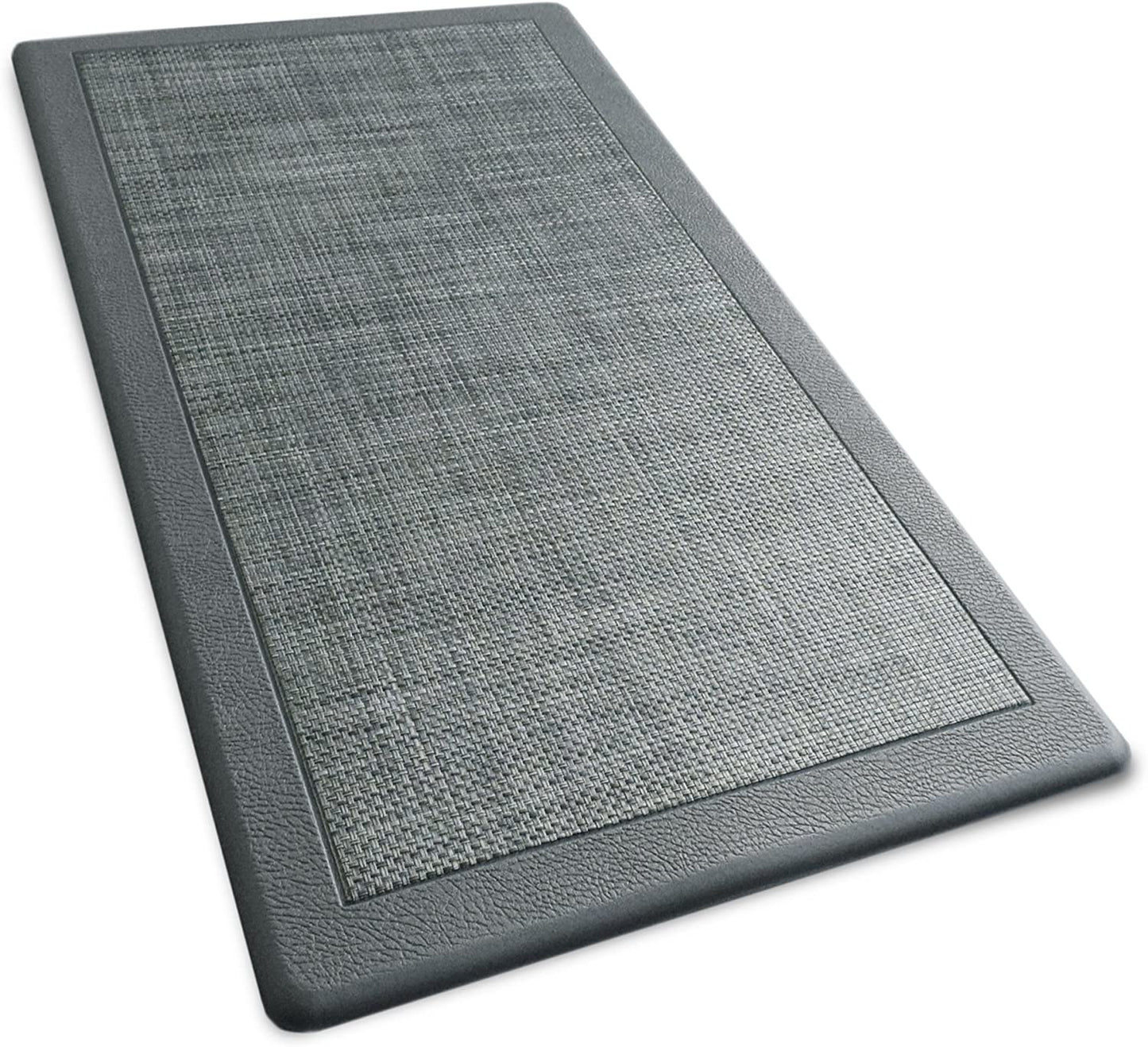 Ergonomic Anti Fatigue Workstation Memory Foam Mat in Stone 39"×20"×0.50" (L×W×H)