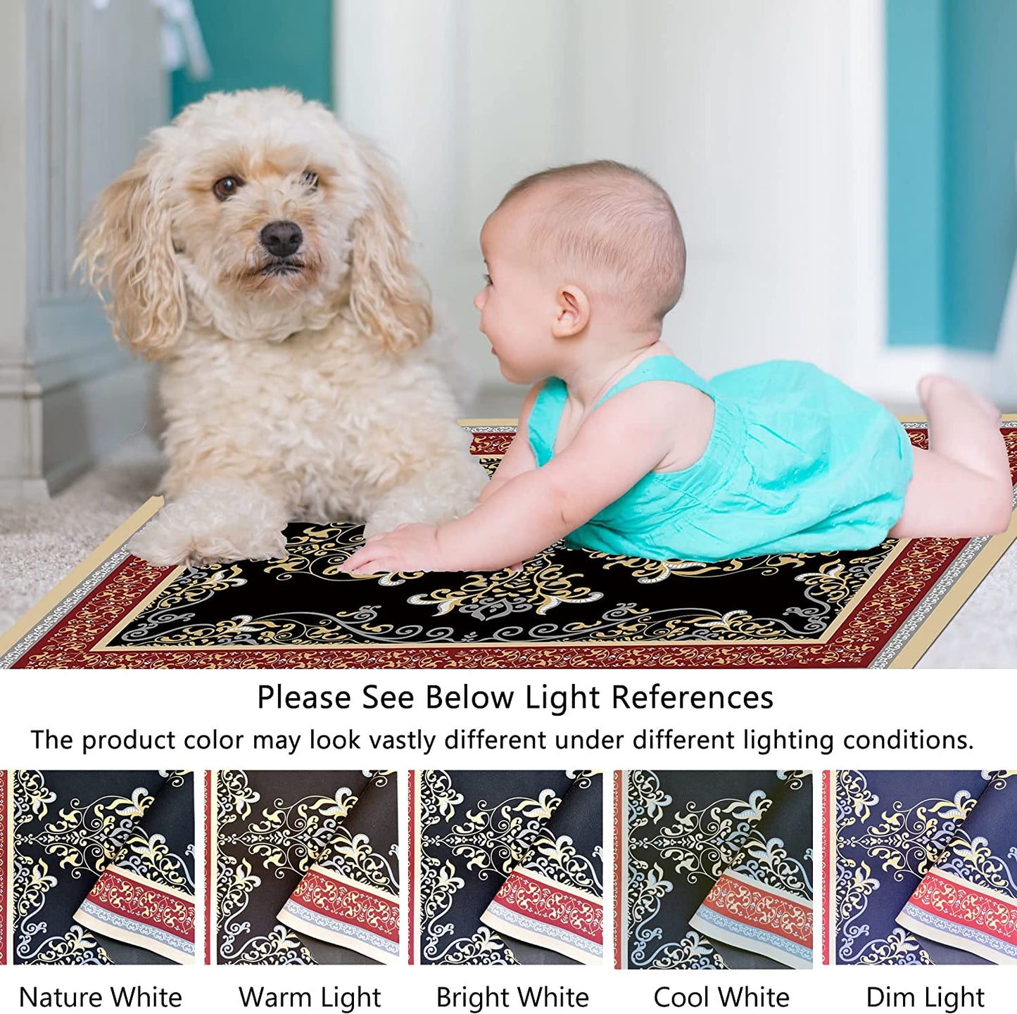 1/10 Inch Ultra Thin Front Door Washable Mat