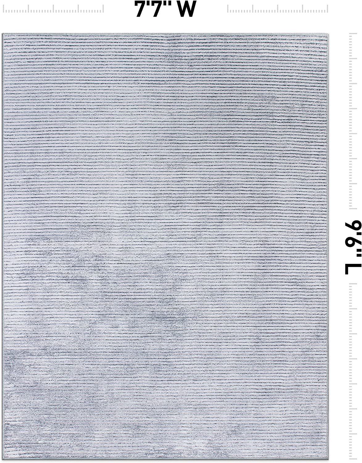 Contemporary Distressed Stripe Stain Resistant Flat Weave Eco Friendly Premium Recycled Machine Washable Area Rug 3'3"x5' Rust