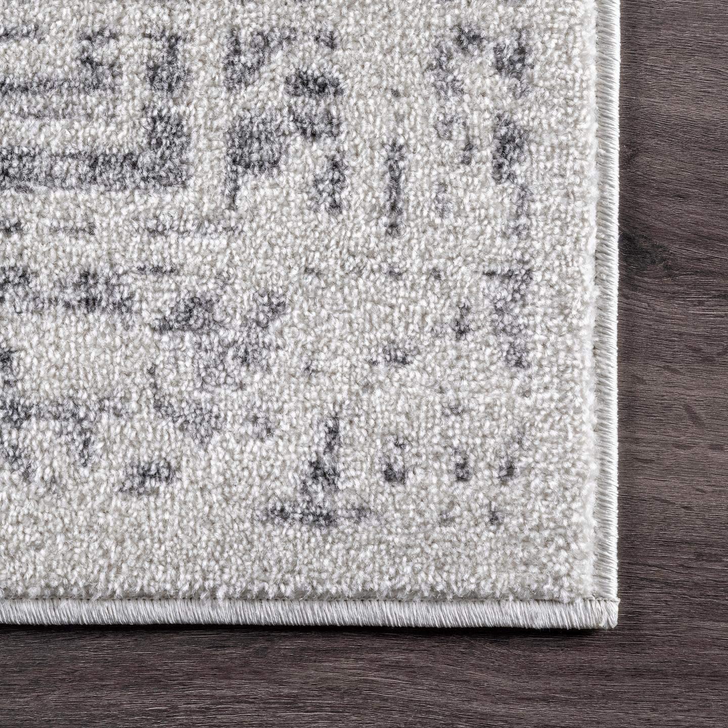 Distressed Vintage Grey Soft Area Rug