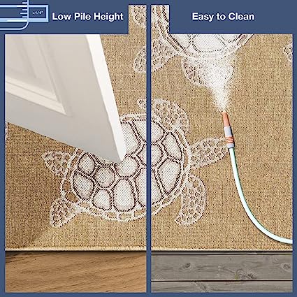 Carmel Indoor Outdoor Rug Comfortable & Durable, Power Loomed, Polypropylene Material, UV Stabilized, Styled Rug
