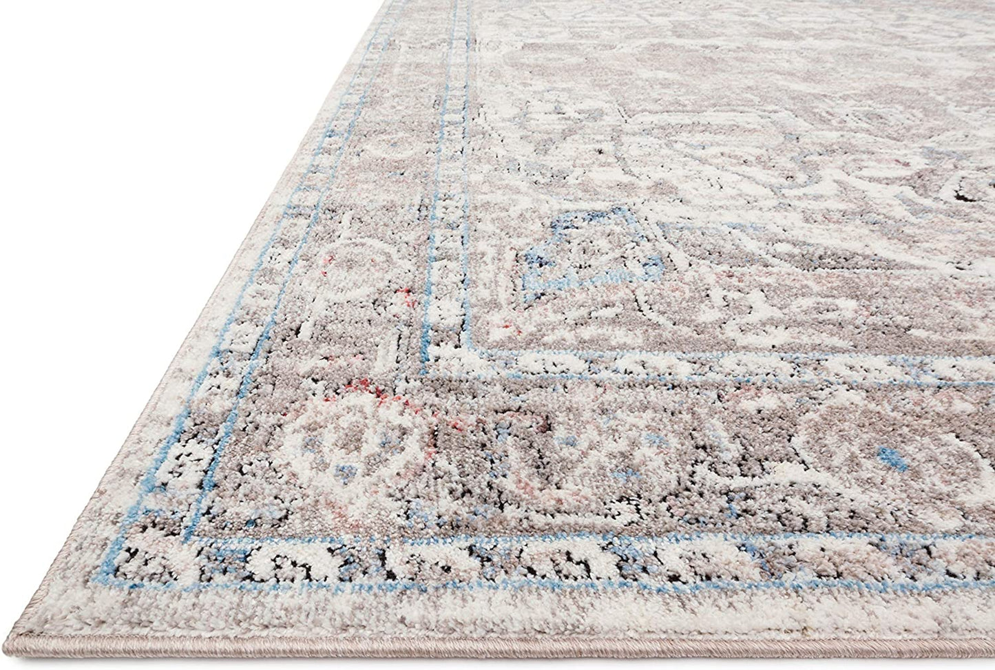 Dante Collection Soft Area Rug Ivory/Stone