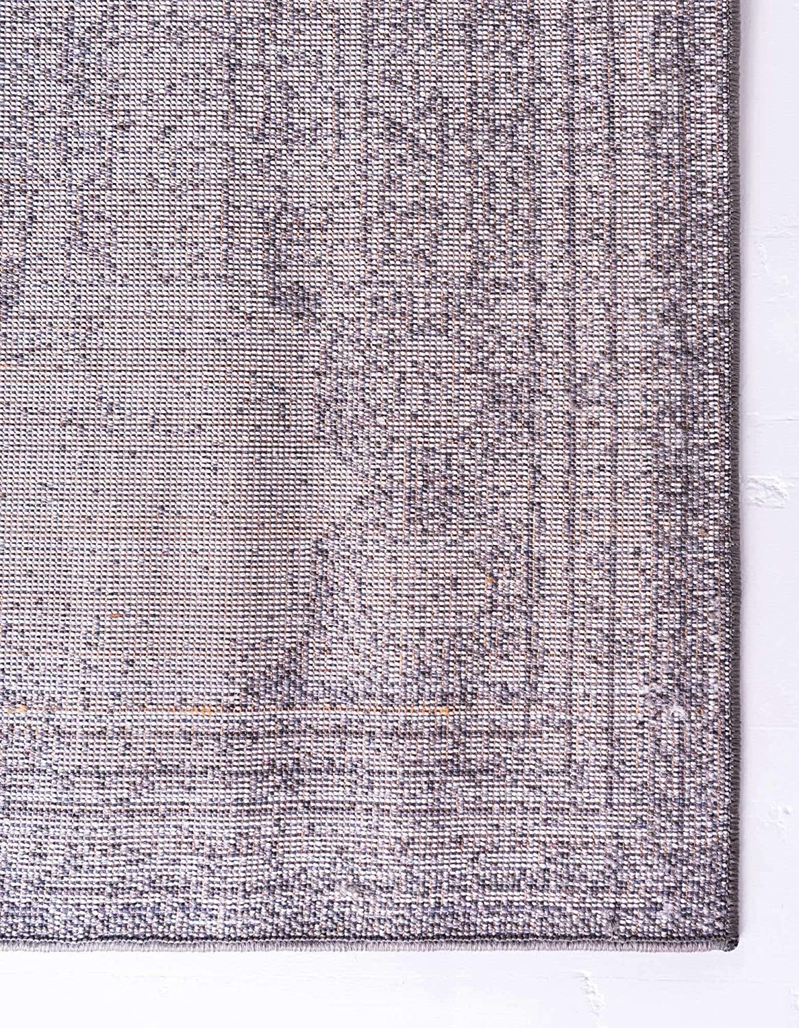 Bromley Collection Vintage Traditional Medallion Border Ivory Area Rug