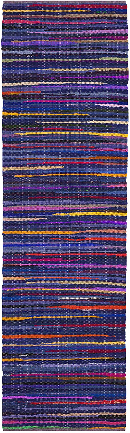 Handmade Blue and Multi Area Rug