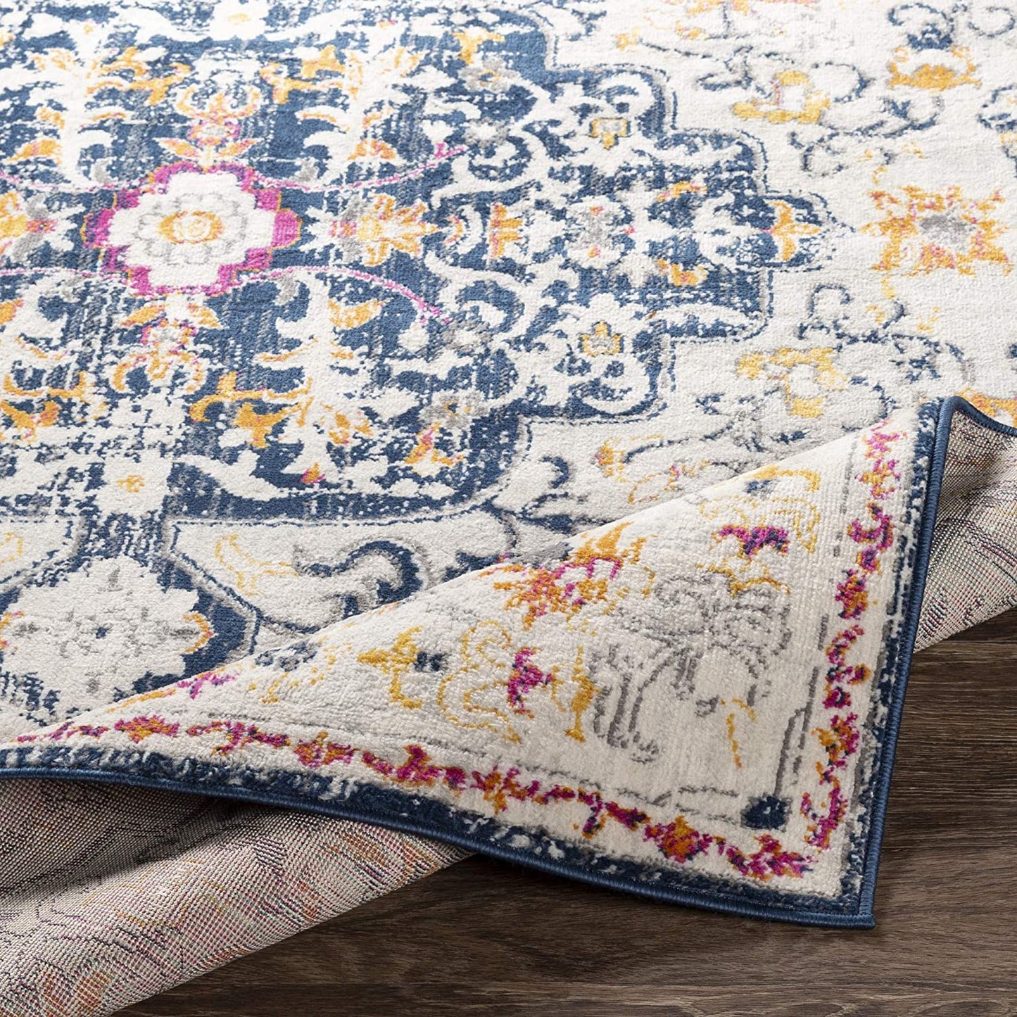 Carldale Navy/Beige Soft Area Rug