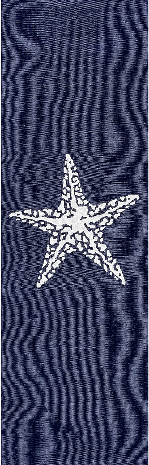 Marine Hand Hooked Indoor/Outdoor Accent Rug