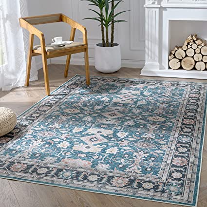 Brick Red Vintage Persian Traditional Area Rug
