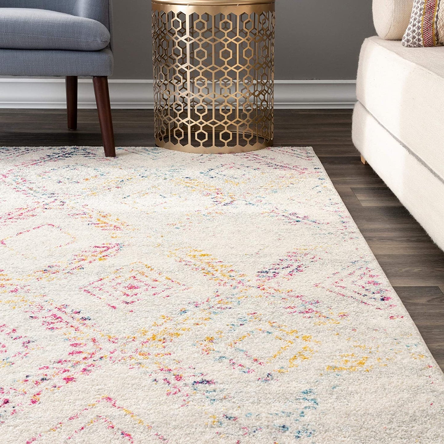 Cherelle Geometric Area Rug, Multi