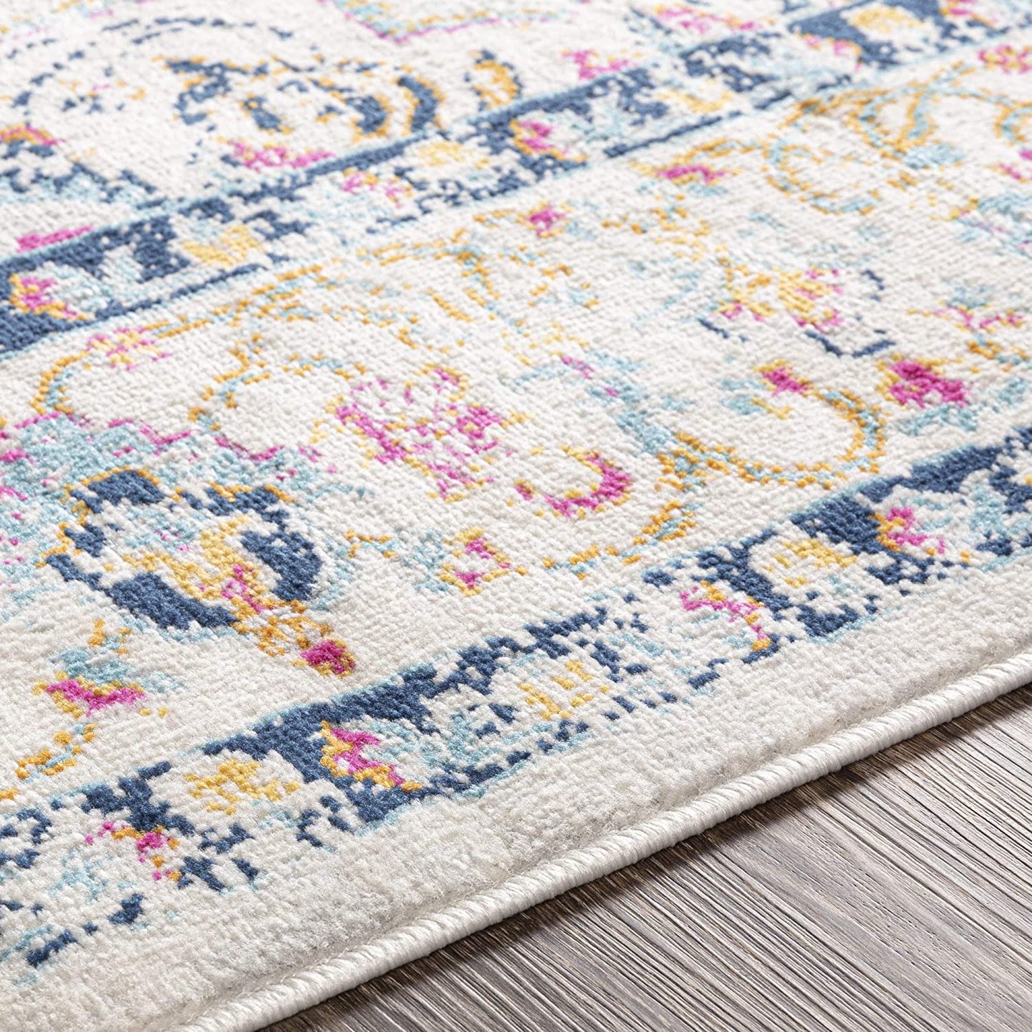Melta Light Grey Traditional Soft Area Rug