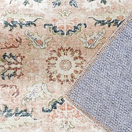 Brick Red Vintage Persian Traditional Area Rug