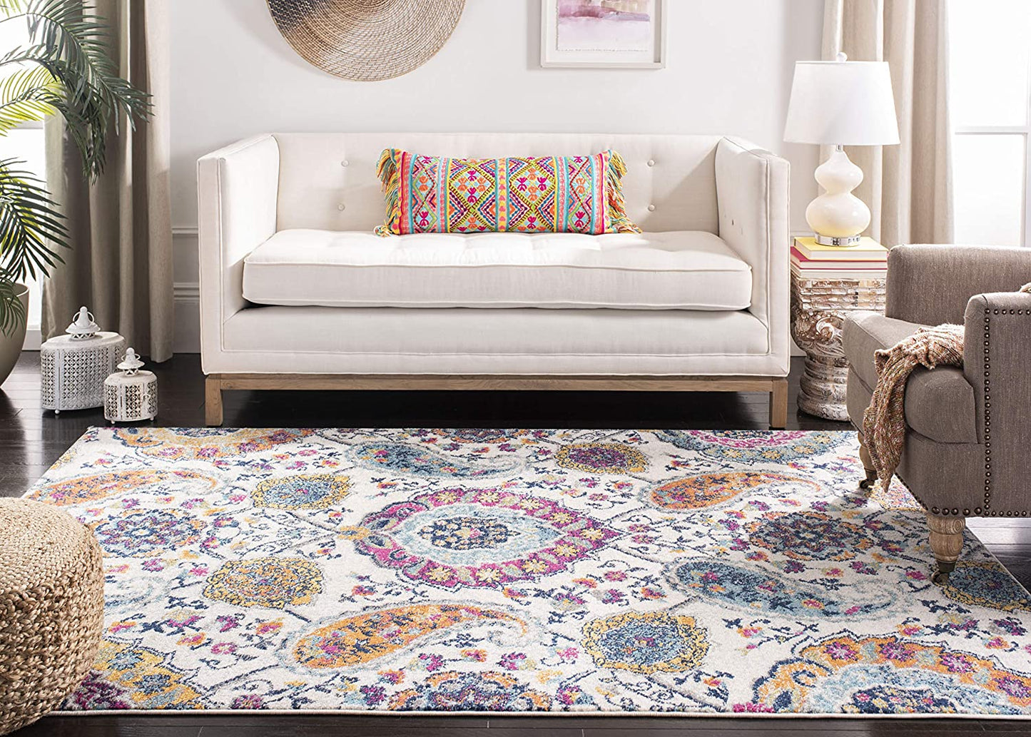 Floral Cream/multi Soft Area Rugs