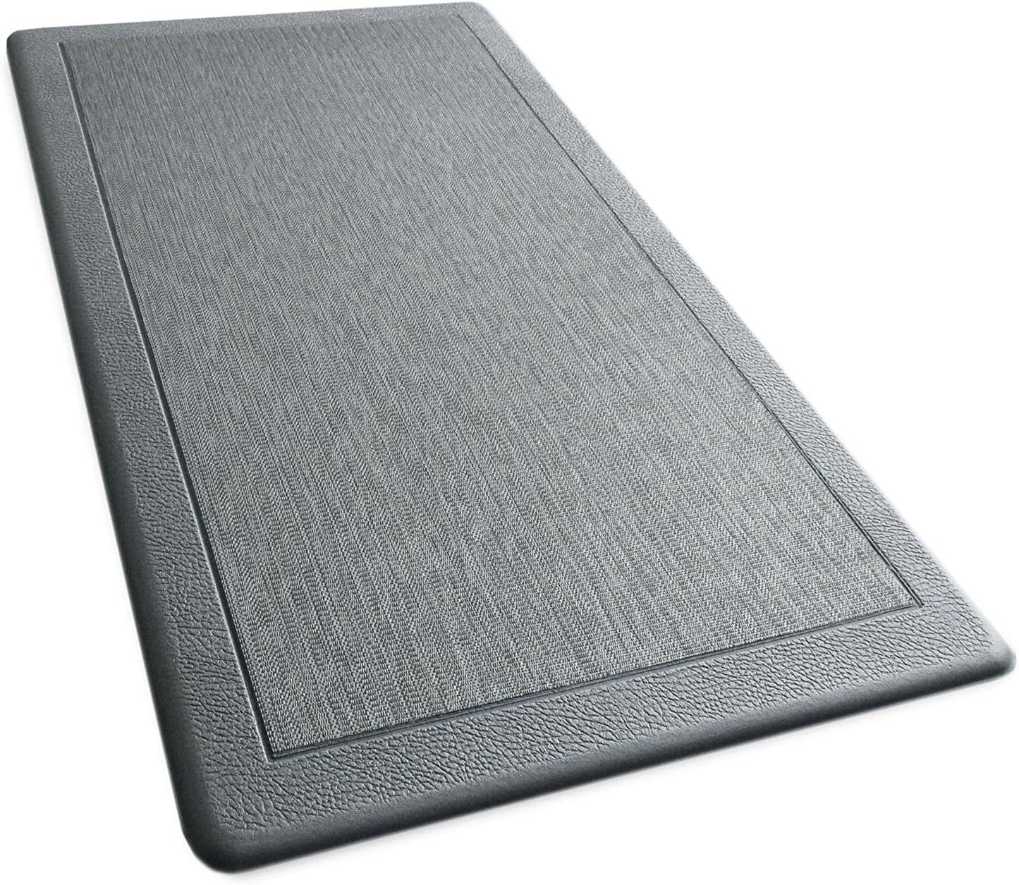 Ergonomic Anti Fatigue Workstation Memory Foam Mat in Stone 39"×20"×0.50" (L×W×H)