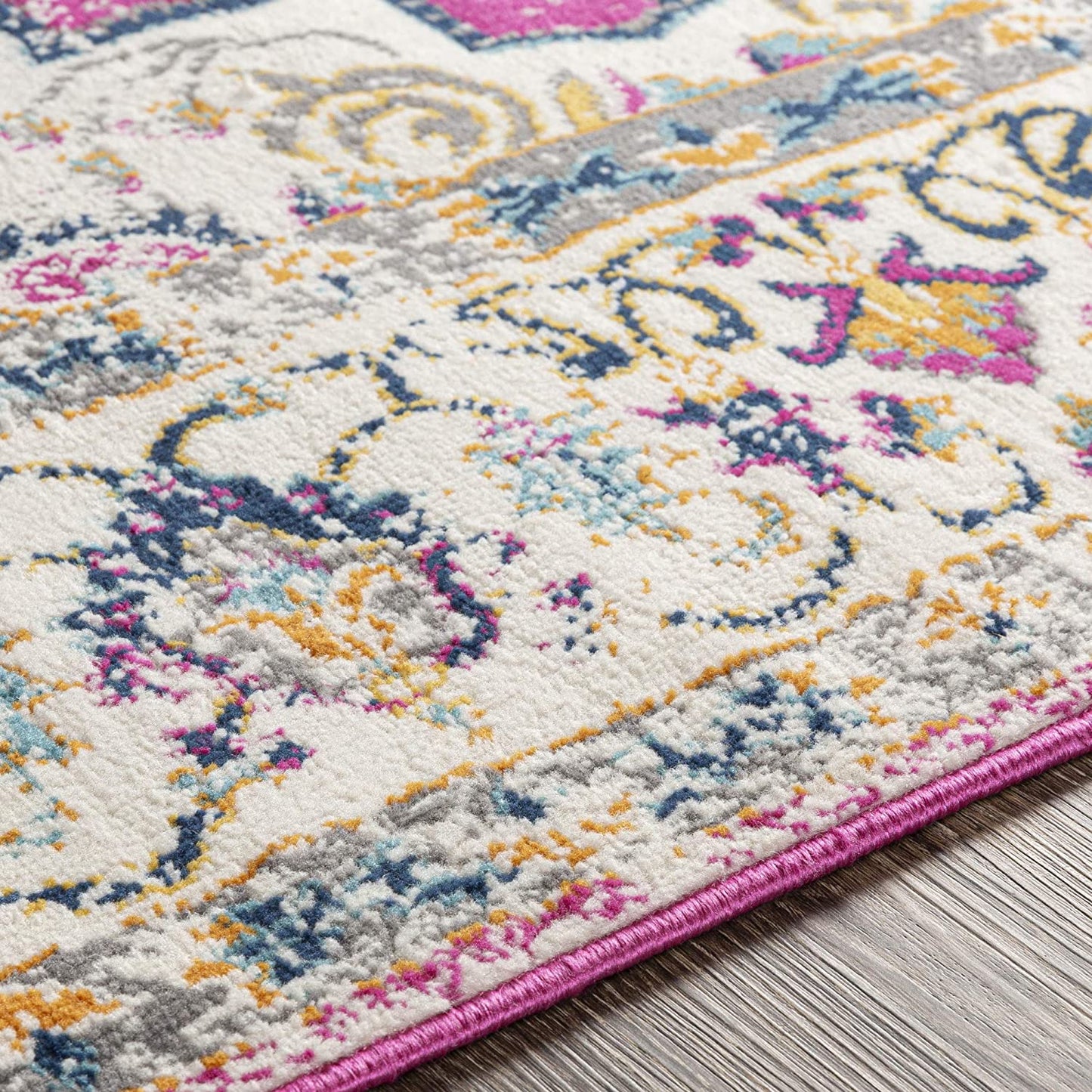 Melta Pink Ivory Traditional Soft Area Rug