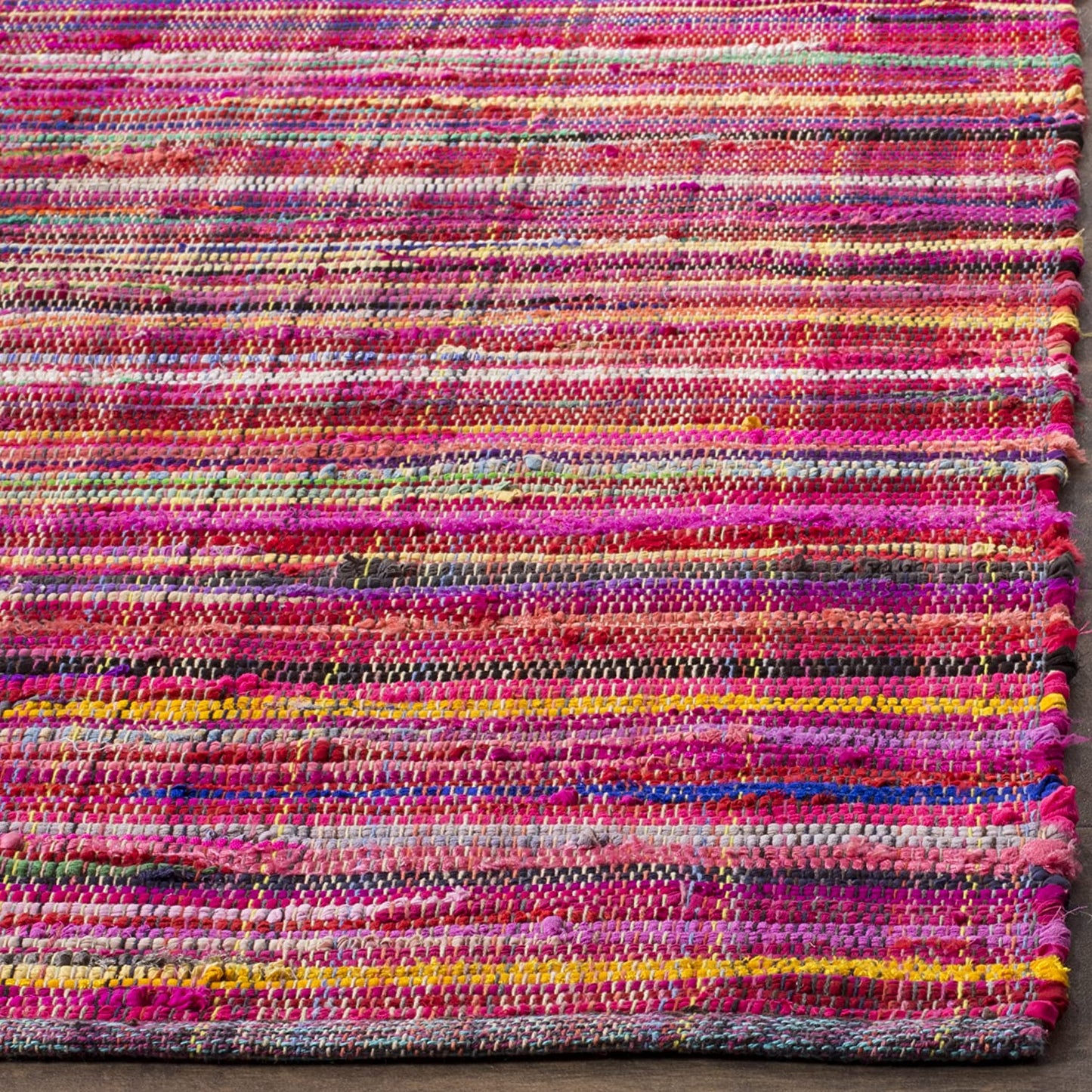 Hand Made Red and Multi Area Rug
